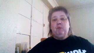 It's Pork Chop Night! Feedee SSBBW Koi pigs out on a pork chop