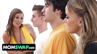 MomSwap - Breathtaking Mother I'd Like To Fuck Stepmoms With Large Bouncy Titties Receive Giant Facial Cumshots From Stepsons