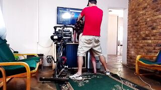 Stepmom letting creampie her snatch after that babe caught me masterbating