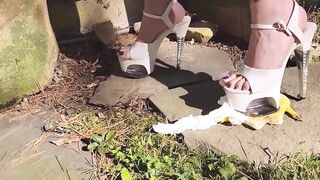 Compilation of Hawt High Heel & Foot Fetish Stomping & Trampling with Impure BIGGEST-TIT Aged MOM Headmistress Thursday