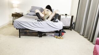 Hot obedient mother I'd like to fuck wearing a fox-tail booty-plug gets walked on a leash and drilled like a priceless slut