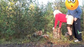 Business lady and hooligan-three