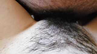 Quick bang and cum all over Anita Coxhard and her curly twat by her spouse Mike Coxhard