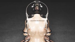 Large Tit Mother I'd Like To Fuck in Human Cage CG S&M