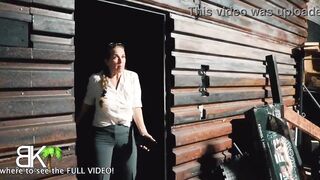 Karen gets bound up, gags on schlong and double stuffed for being nosey