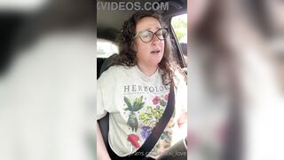 Exhibitionist Mother I'd Like To Fuck at Drive Thru Uses Remote Control Toys and Cums Multiple Times in Public with Lovense Lush