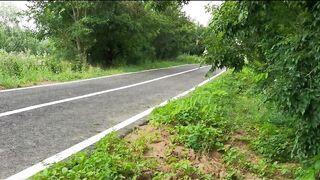 Hawt quickie public sex in the centre of nowhere -Juicy Kelly