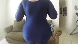 My GIANT Booty See it Bounce and Twerk in this Taut Spandex Yoga Panties