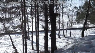 Pissing in a public park in Siberia in winter. Hot mother i'd like to fuck with large butt in vintage raiment disrobes, voids urine, rubs with snow. Nudism. Exhibitionism. PAWG. Retro. ASMR. Amateur fetish.