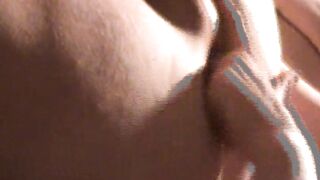 Whipped Cream Booty Eating! Sexy wife licks cream from spouse's butt and fists the rest of it out of him!