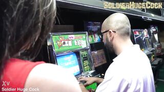 Kourtney Love changing the luck of an unfortunate guy in the casino, his award will be a lot of sex