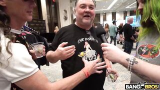 BANGBROS - What Would Those Sexy Pornstars At This Year's AVN Awars Do For A Free Hazheart T-Shirt? F