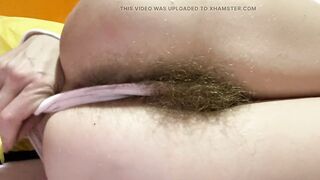 Shaggy butt and twat from behind in pants amateur episode