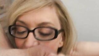 Lewd Nina Hartley goes down and gives outstanding oral-job - mother i'd like to fuck classic cougar