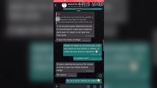 CHAT DE WHATSAPP CON LA MOMMY DE MI AMIGO OSCAR