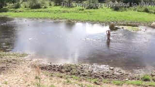 Russian Older Woman - Stripped Bathing