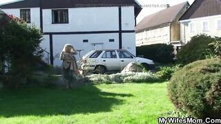 Wife finding him banging breasty blond mother-in-law