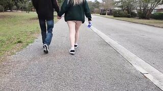 Momma Vee Walks Throughout The Park With Step Cousin Jerry And Sucks His Penis!