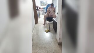 Palmira Gordi. plump nympho entertains herself by ravishing her snatch