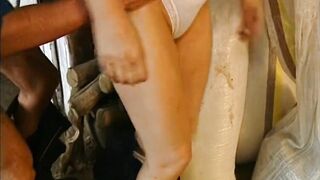 Little Thommy screws the old grandma from the farm