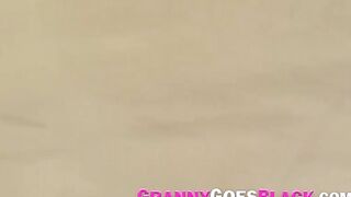 GRANNY LIKES EBONY - Grandma whores get plowed in fuckfest