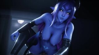 Nice-Looking demon Cutie Riding Large Penis (CG Porn Sinia Sexy Succubus) hawt boobs bouncing - LazyProcrastinator