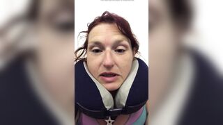 Cute aged redhead does completely biggest POV urinate on red eye flight on her way home from visiting 39st 550lb boy-friend