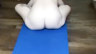 Sexy Older Vee Does In Nature's Garb Yoga!