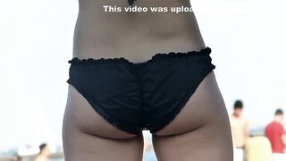 Aged nudists spied on the beach