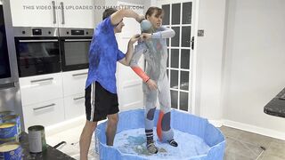 Wetsuit filling with immodest substances