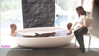 AWAM - Sophia spent some time with the old chaps ... Sophia washed the old dudes and they enjoyed it