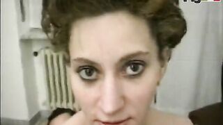 Nasty hawt mother I'd like to fuck with curly vagina always juicy and open in scene 02 from clip Giovani debuttanti e porche