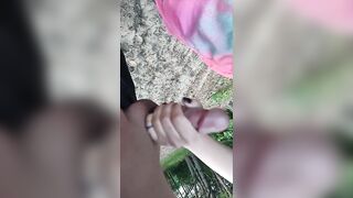 Mother I'd Like To Fuck jerked off my penis on a nudist beach