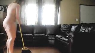 big beautiful woman Wife Cleaning