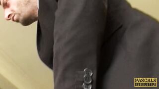 Subslut Montse Swinger gags on shlong previous to coarse anal bang