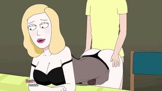 Beth Helps Cum - Rick & Morty