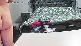 Step mommy left the washroom exposed and comes into step son room