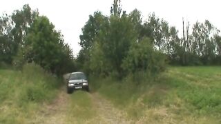 Old doxy takes 2 rods outside