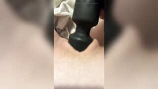 Playing with my vagina with a sextoy