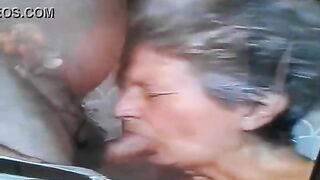Kinky granny was caught on tape during the time that that babe was having hardcore sex and groaning during the time that cumming