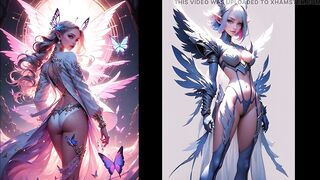 AI Generated Manga and CGI Angels Volume 4