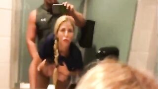 Marvelous nurse screwed in the washroom