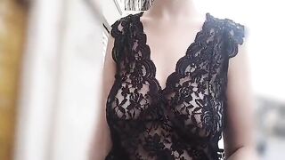 This Babe Flashes Her Breasts In Public. Watch-Throughout Blouse