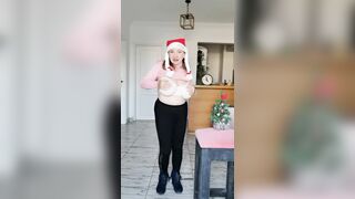 Cheerful Holiday Striptease giant bazookas by Mother I'd Like To Fuck MariaOld