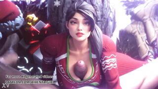 Fortnite Ramirez cosplay Perky Christmas - Uncensored Comics AI generated