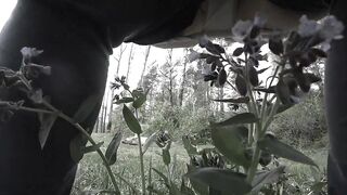 Pissing in the forest aged big beautiful woman mother i'd like to fuck with a large bush on her vagina. POV.