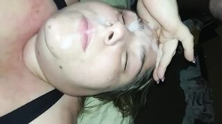 Pov big beautiful woman Wife Giant Cum Facial Compilation From BBC (Anal Queen Sophia F)