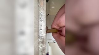 8 months preggy big beautiful woman gets nasty in the shower