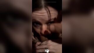 NOW MARRIED Whore Slings Snot During The Time That Deepthroating Her Exes Weenie