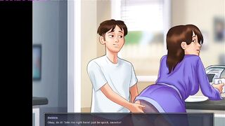 Summertime Saga #140 - Kitchen Sex with Breasty mother I'd like to fuck Landlady Older Lady With Large Juggs Have A Fun Sex